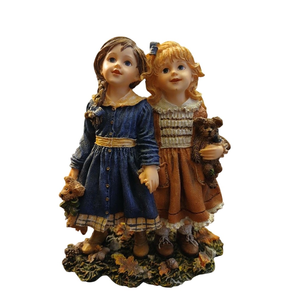 Yesterdays Child Dollstone Gretchen Kate Wink & Dink True Friends Figurine #71B5